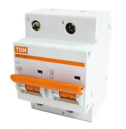 TDM ELECTRIC SQ0207-0058 Авт. выкл. ВА47-100 2Р 20А 10кА  х-ка С TDM